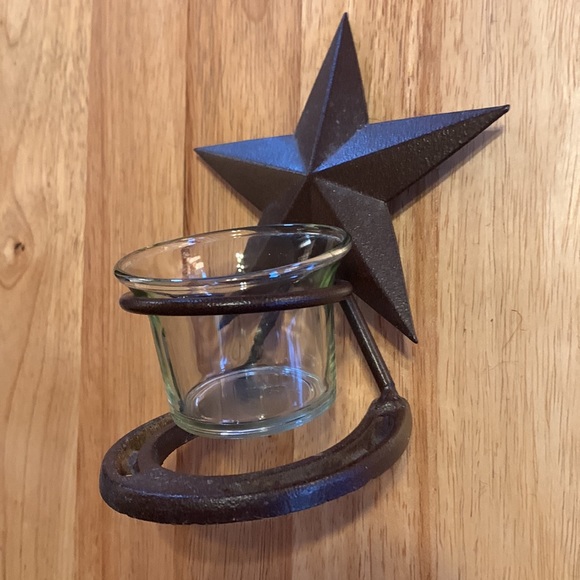 ⭐️ Horseshoe & Star Tealight Holder - Picture 2 of 3